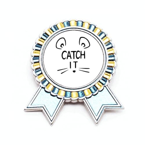 Broche visage de souris Catch IT médaille prix métal accessoire veste M