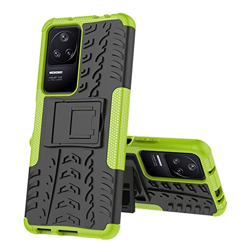 Max Power Digital Funda para móvil Xiaomi Poco F4 con Soporte Protección 360 Grados 2 en 1 Carcasa Dura Resistente Antigolpes Protectora Heavy Duty Rugged Armor Case (Xiaomi Poco F4, Verde)