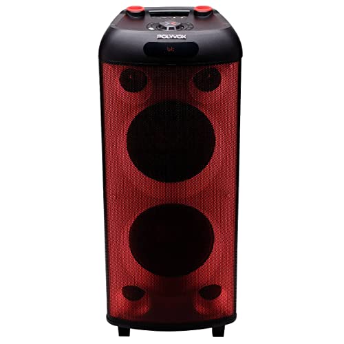 Caixa de Som Amplificada Polyvox Torre XT-990 TWS Bluetooth Full Led 2000W glide