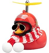 wonuu Rubber Duck Toy Car Decoration Ornaments Duck Car Dashboard Decorations Cool Glasses Duck w...