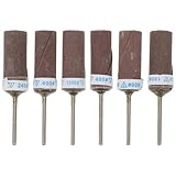 GANAZONO 6pcs Rotary Tool Sanding Drum Kit Shank with Grit Sanding Rollers for Woodworking Metal Plastic