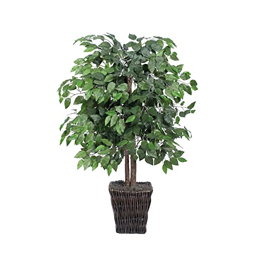 Vickerman Everyday 5' Tall Artificial Potted Real Touch Dracaena Tree - Lifelike Home or Office Decor - Premium Artificial Dracaena Tree - Maintenance Free Faux Plant