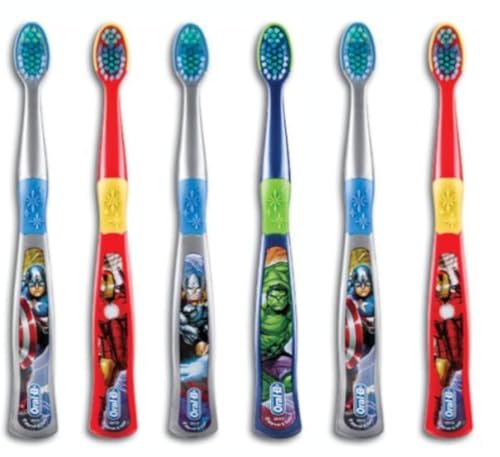 Oral-B Kids Spider Man Toothbrush for Little Children Ages 3+ Years Old, Extra Soft, Pack of 6 - image 1