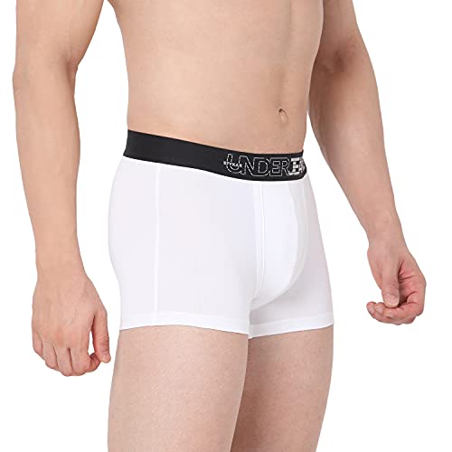 Image of Underjeans Men's Cotton Blend Regular Fit Trunk