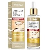 Exfoliant Visage Coréen, Sérum Exfoliant au Riz 100ml – Gommage Visage Doux, Élimine Peaux Mortes & Points Noirs, Réduit les Pores, Hydratant & Éclaircissant, Soin Peeling pour Tous Types de Peau