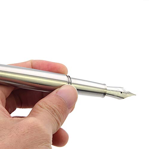 Titaner Razor Titanium Fountain Pen With Bock 250 Nib Glass Breaker #TOP5