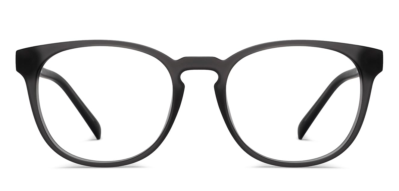 LENSKART BLU | Bluecut Computer Eyeglasses | Grey Full Rim Round | For Men & Women | Small | LB E16224 (B0D5BKX583) Amazon Price History, Amazon Price Tracker