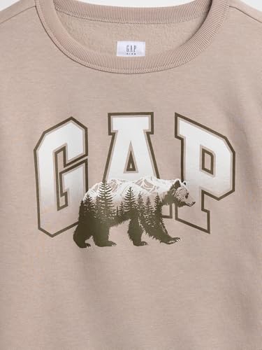 Image of GAP Boys' Logo Crewneck Sweatshirt