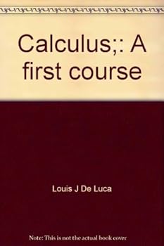 Hardcover Calculus;: A first course Book