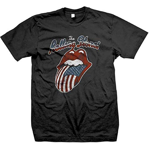 T-Shirt Homme Rolling Stones The Tour of America '78 en coton noir