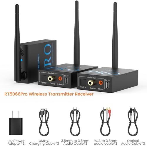 1Mii 3-in-1 2.4Ghz Wireless Audio Transmitter Receiver (1 TX+2 RX) - image 7