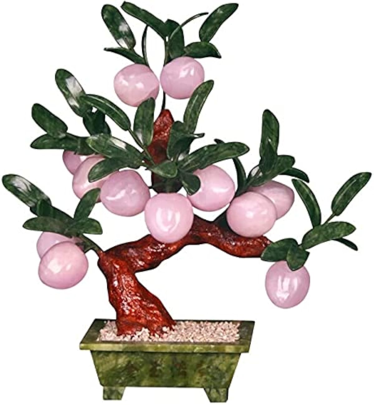 感謝プライス 人工木の偽造所翡翠桃の桃の盆栽玉の植物の植物彫刻工芸品オフィスの家の装飾に最適な中国の盆栽の装飾品ホームと庭の装飾 人工観葉植物 オンライン通販 値下げ販売中 Littleshopp Com