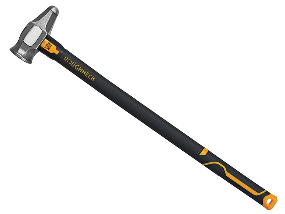 Roughneck Gorilla ROU659012 Robuster Vorschlaghammer aus Fiberglas mit stoßdämpfendem Griff, 5,5 kg, Schwarz