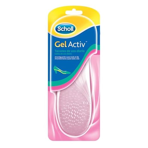 Scholl GelActiv Plantillas Gel Mujer para Tacones de Uso Diario - Almohadillas para Pies con Amortiguación, Plantilla Antideslizante, Comodidad todo el Día, Diseño fino y Discreto, Talla 35–40,5