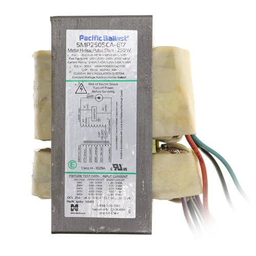 Hubbell Lighting BAL0250PV SMP250SCA-E17 Metal Halide MH Ballast Kit, 250W, 120/208/240/277/480V