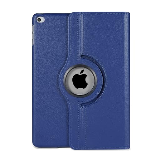 Funda de piel con soporte giratorio de 360° para Apple iPad de 9.7 pulgadas como iPad de 6ª generación 2018, iPad de 5ª generación 2017 y iPad Air de 2ª generación 2014 y iPad Air de 1ª generación