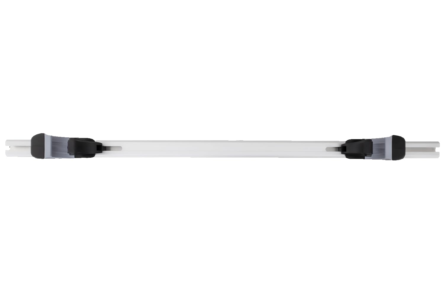 Dachträger Alubase 120 cm für offene Reling, 90 kg Traglast Aluminium Relingträger, ovaler Grundträger abschließbar mit T-Nut 20 mm für Dachbox und Fahrradträger | Aerodynamisches ovales Aluprofil, Traglast 90 kg. Für Dachboxen, Fahrradträger und Ski auf