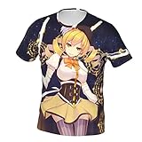Puella Magi Madoka Magica Mami Tomoe Funny Animetee Shirt Gift Men's Crew Neck T-Shirts