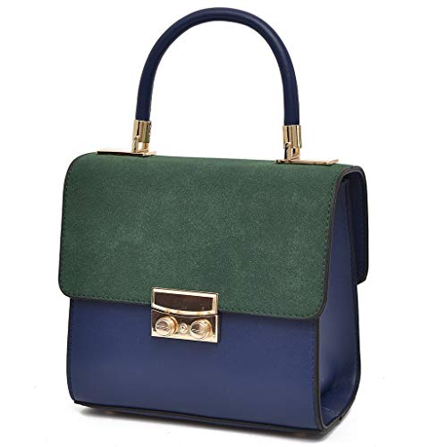 Sac à bandoulière pour femmes en cuir souple avec poches de rangement
