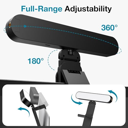 Image of InnoGear Video Conference Light, On-Camera Video Lights for Monitor Desk LED Streaming Lighting with Remote and Touch Control Selfie Zoom Lighting for Computer Webcam Laptop Podcast, Recording