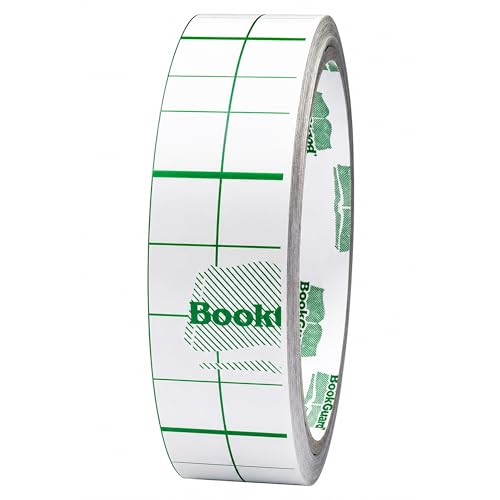 BookGuard Clear Book Repair Tape, 1 Inch x 10 Yards, Clear Vinyl Bookbinding Tape for Book Spines...