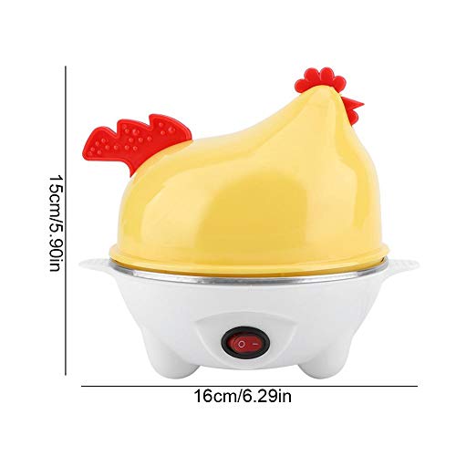 Eierkocher Poacher, Elektrischer Eierkocher Egg Cooker,Kunststoff Multifunktionale elektrische Küken-Muster Eierkocher… – Bild 6