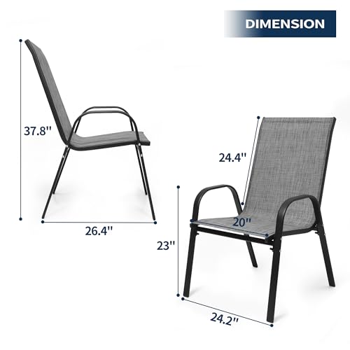 Pizzello Patio Chairs Set Of 6 thumb #1