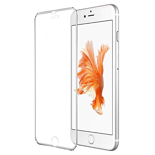 collen Metal Frame Tempered Glass Screen Protector for iPhone 6S / 6 – Silver