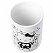 Silver Buffalo Sanrio Hello Kitty Halloween Spooky Skeleton Web Ceramic Cookie Snack Candy Jar with Airtight Bamboo Lid, Black and White (Small)
