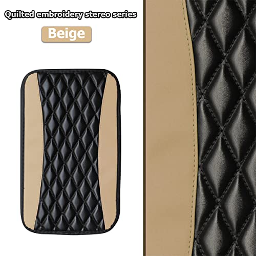 image for Moly Magnolia Car Center Console Cushion Pad, Universal Leather Waterp