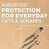 BAND-AID Brand Adhesive Bandage Family Variety Pack in Assorted Sizes Featuring Water Block Flex, Flexible Fabric, Skin-Flex, Tough Strips & Pixar Character Bandages, 110 ct