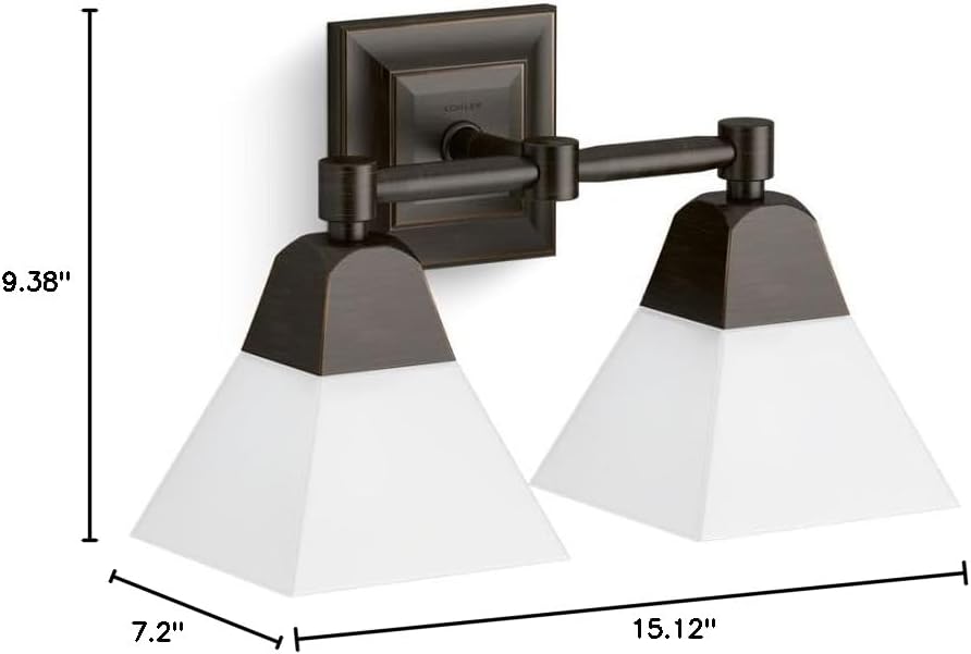 Kohler Lighting Memoirs 15" W 2 Light Vanity Light - Oil Rubbed Bronze