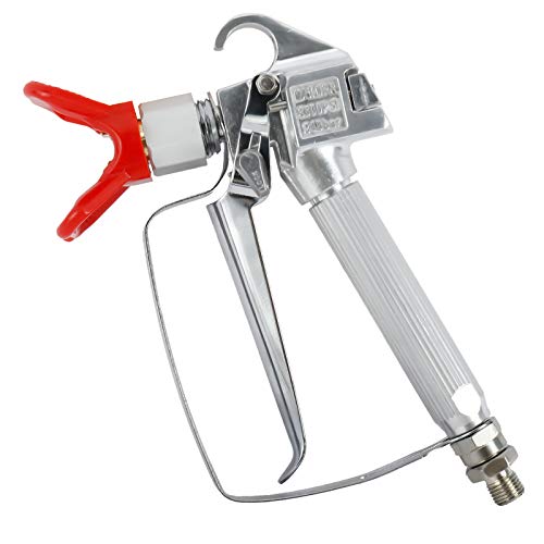 Airless Paint Spray Gun 3600 PSI High Pressure with 517 TIP Swivel Joint, Spray Guide Accessory Tool and 10 Inches Extension Pole for Airless Paint Sprayer - Thumbnail 3
