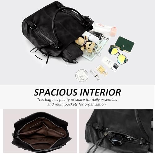Bolso Tote para mujer TANTOMI de cuero grande miniatura 5