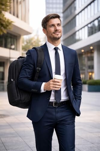 Sac à dos ordinateur Executive Line nylon noir rigide et accessoires de bureau ECHO 1