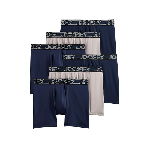 Jockey Men's Underwear Active Microfiber 5' Boxer...