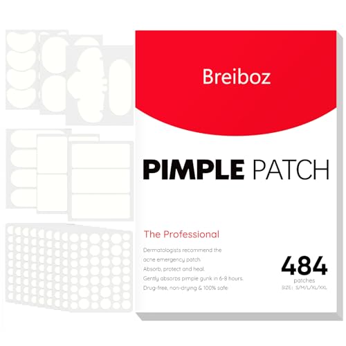 Large Pimple Patches Full Face (484 Count) with Tea Tree & Salicylic Acid