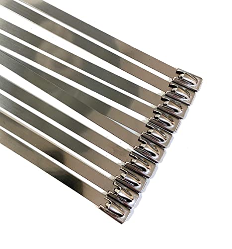 TR Stainless Steel Cable ties- Metal cable ties SS304& SS3016 steel EXTRA LONG AND LARGE (HEAVY DUTY) 10pieces (4.6mmx500mm) - Image 3