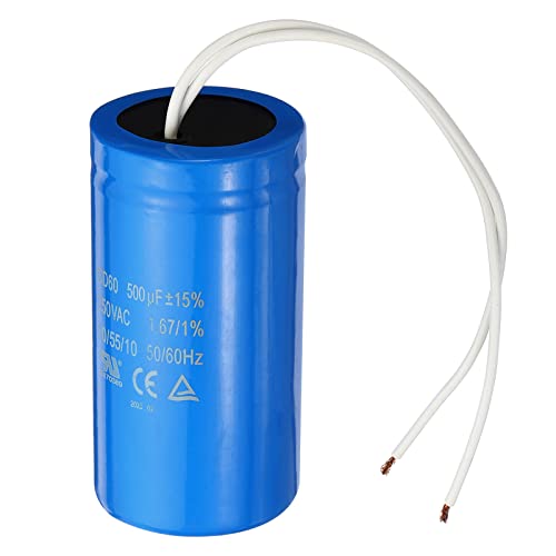 PATIKIL 2 Stück CD60 Betrieb Kondensator, 100µF 300V AC 50/60Hz Start Motorkondensator für Wechselstrom-Einphasenmotor, Grau