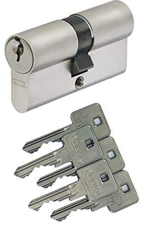 ABUS A93 Doppelzylinder 30/30mm mit 5 Schlüssel, mit Not-u. Gefahrenfunktion und Bohrschutz, Profil C73 C83