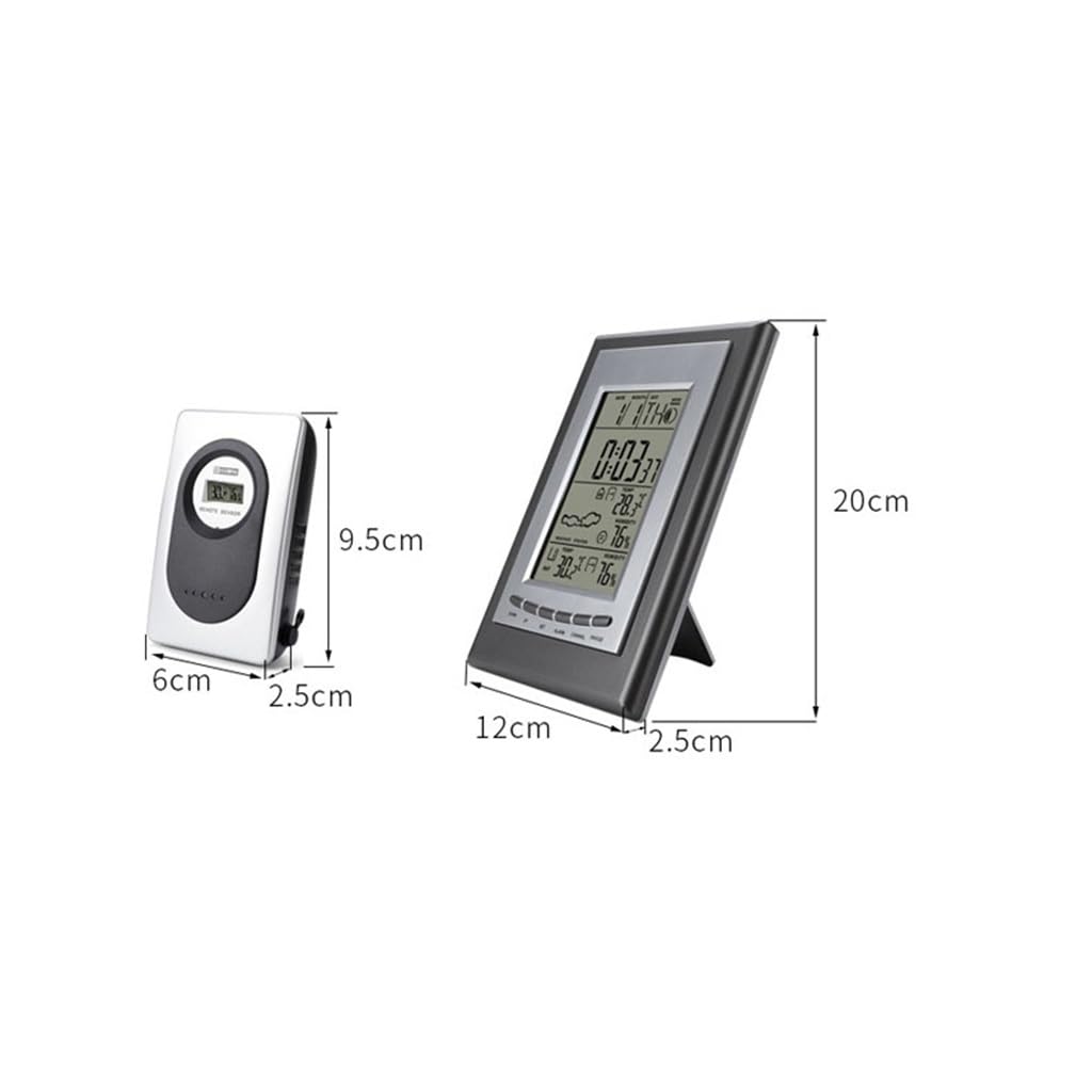 JSEIAJB Weather Station Indoor and Outdoor Temperature thermometers, Household Wall Mounted Desktop Type