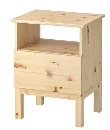 Ikea Tarva Nightstand Solid Pine Wood Brown