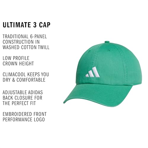 Image of adidas Men's Ultimate Baseball Cap - Athletic Relaxed Cotton Strapback Hat