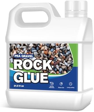 Teexpert Rock Glue for Landscaping, Pea Gravel Glue, Pebble Binder 31 ...