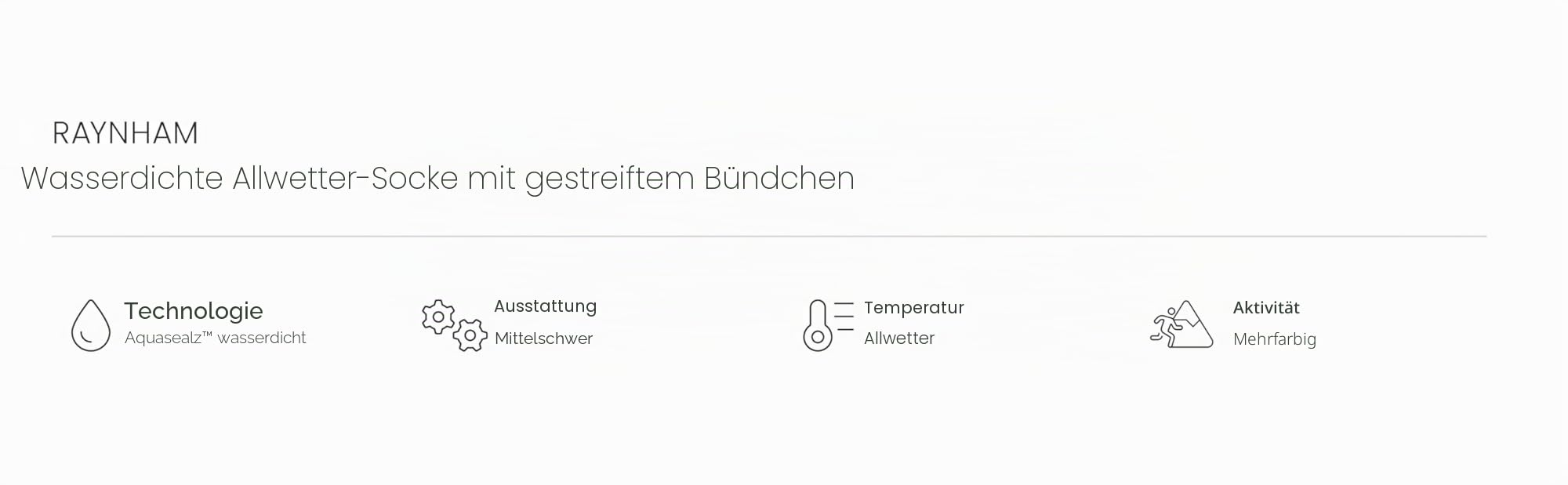Sealskinz Unisex Allwetter Wasserdichte Socken – Mittellang