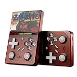 UNICO レトロハンドヘルドゲームコンソール – 16 IGSライセンス取得クラシックアーケードゲーム – 3.5インチディスプレイ、ポータブルゲームシステム 子供&大人用 (スカーレット)