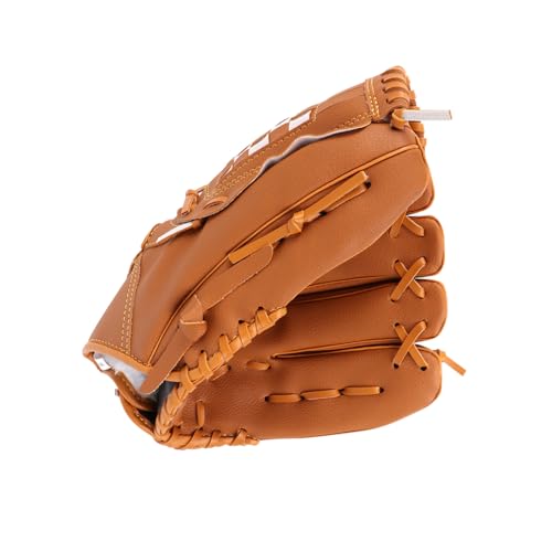 SKISUNO 11.5-inch Left-Handed Softball Baseball Glove PVC Construction Basket Weave