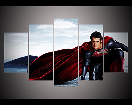 Lmptart(Tm 60X34 Inches New Dawn Of Justice Batman V Superman Movie Poster Picture Living Room Kids Decor Home Decor Wall Art Picture Print Painting On Canvas Art Framed Painting Ready To Hang Wall #TOP1