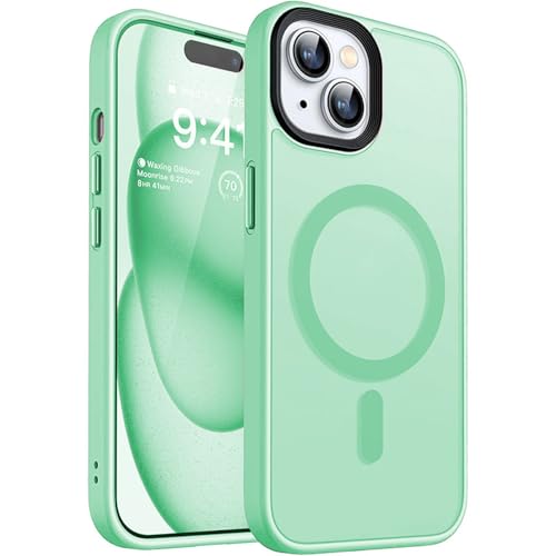Coque rigide iPhone 15 transparente mate idéale contre les chutes