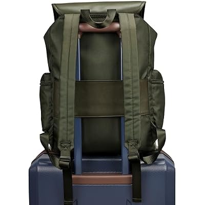 ELLE Wayfarer 23L Monogram Travel Backpack | Olive Green